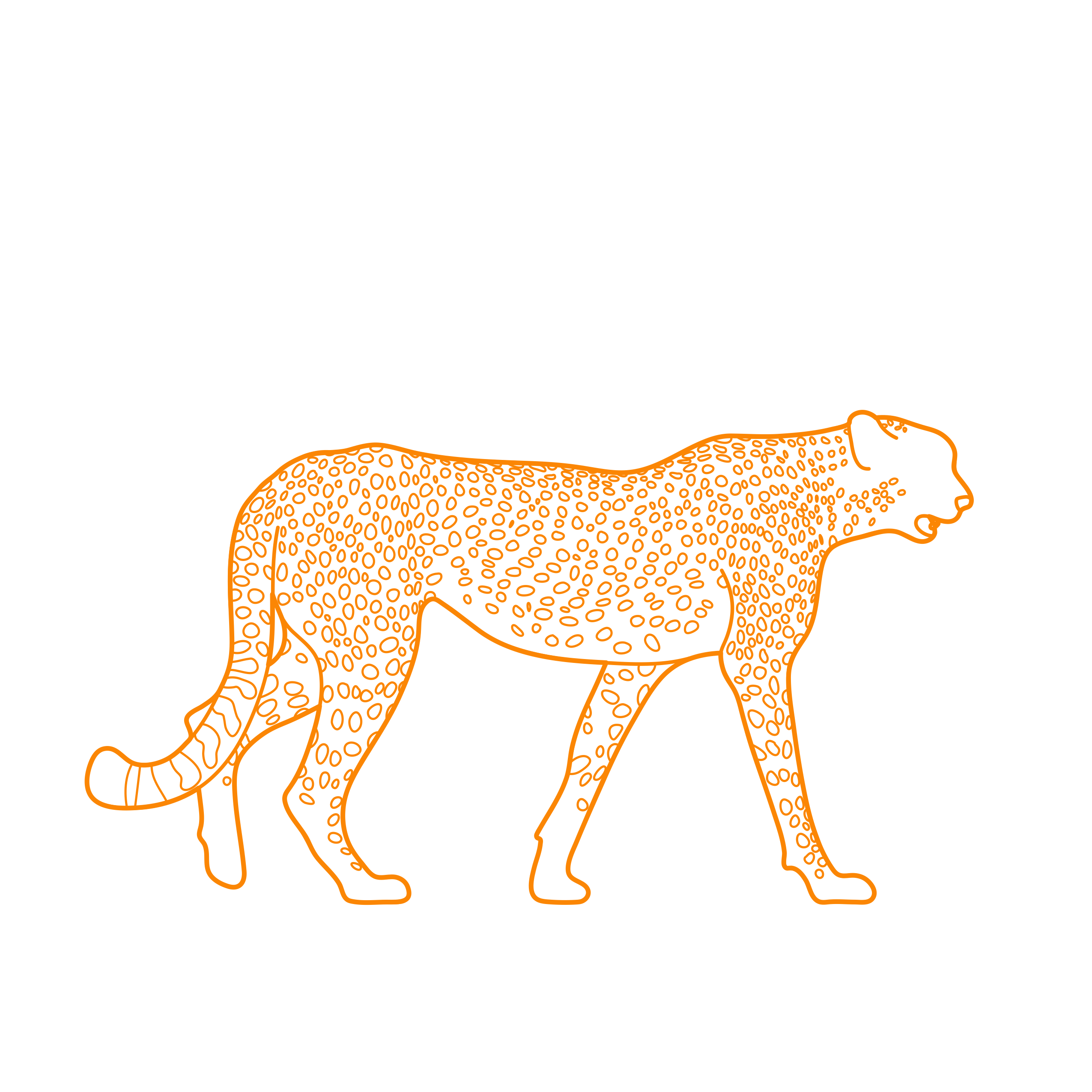 Animals Safari Cheetah Silhouette Svg Vector Free Vectors